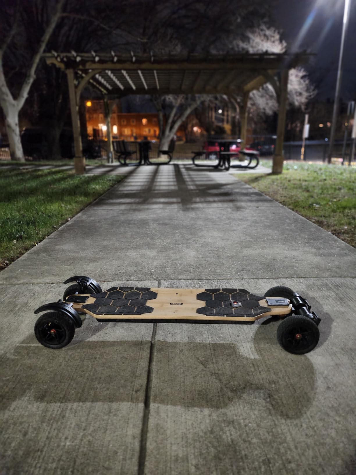 MEEPO Bamboo Series Off-Road All Terrain Electric Skateboard, Ultra-Long 20-31 Miles Range Mountain Board, Highest 28-32 MPH Top Speed, 155-175mm Wheels customer photo 1