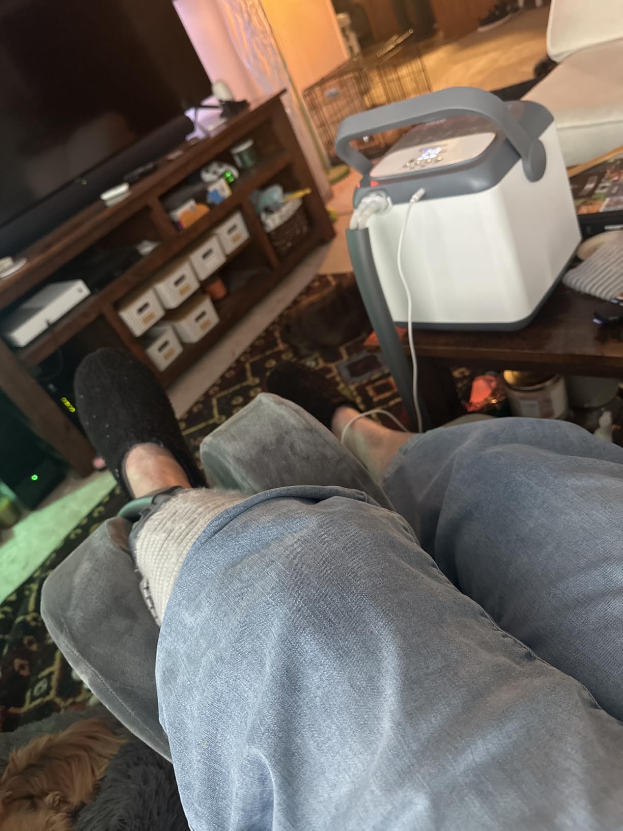 NEHOO Cold Therapy Ice Machine with Extra Large Knee/Hip Pad, Pain Relief for Post-Surgery Recovery, Programmable Compression Cryotherapy, Continuous Ice Circulation for Faster Swelling Reduction customer photo 2