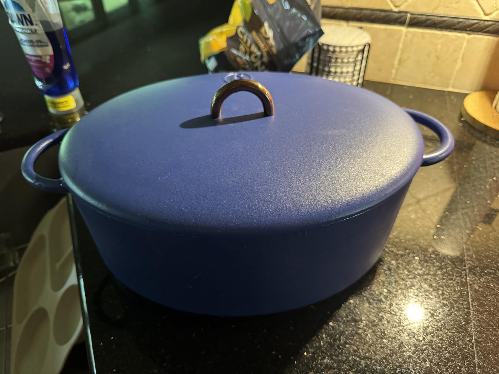 Great Jones 3.5 Quart Enameled Cast Iron Dutch Oven Pot w/Lid (Broccoli) customer photo 2