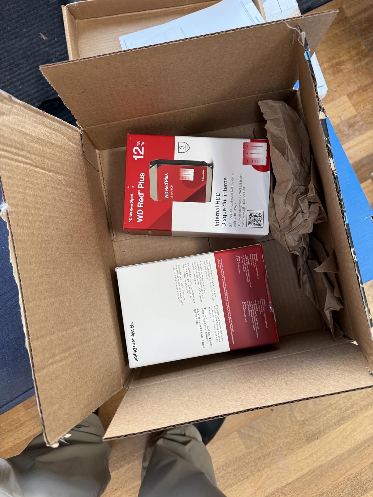 Western Digital 12TB WD Red Plus NAS Internal Hard Drive HDD - 7200 RPM, SATA 6 GB/s, CMR, 512 MB Cache, 3.5