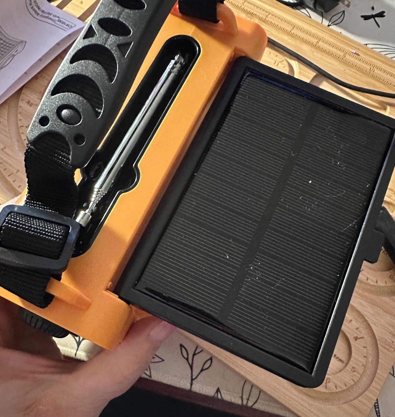 Emergency Weather Radio with Large Solar Panel, Efficient Hand Crank | 12000mAh Battery, AM/FM/NOAA Bands, LED Flashlight, Reading Lamp, SOS Alarm & Phone Charger for Camping, Blackout, Survival customer photo 2