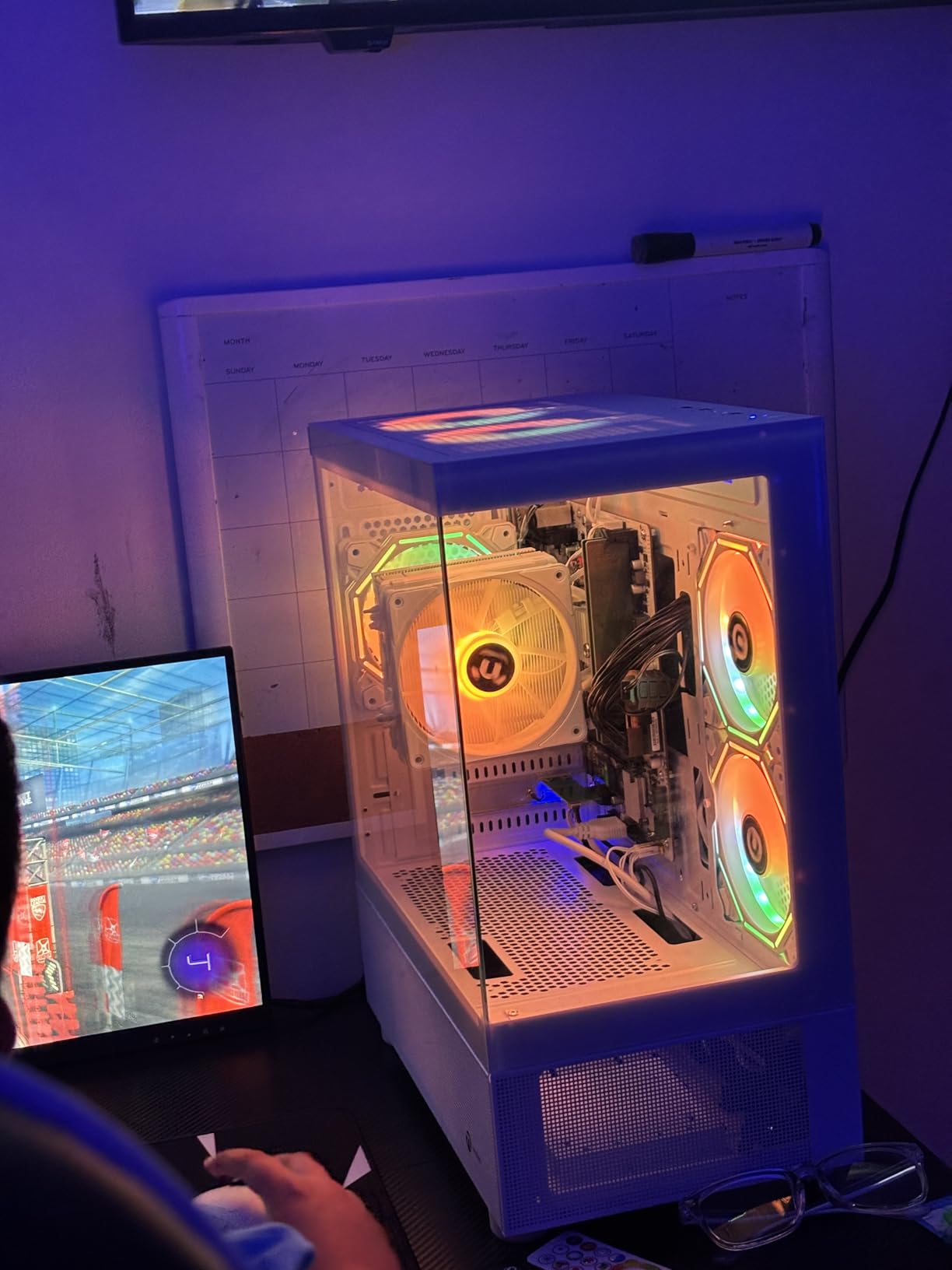 NINGMEI Gaming PC Desktop Computer,AMD Ryzen 5 5500 4.2 GHz,GeForce GTX 1660 Super 6GB,1TB NVMe SSD,16GB DDR4 3200MHz, Air Cooled Prebuilt,650W PSU,Windows 11 Home, Gamer PC, Black customer photo 2