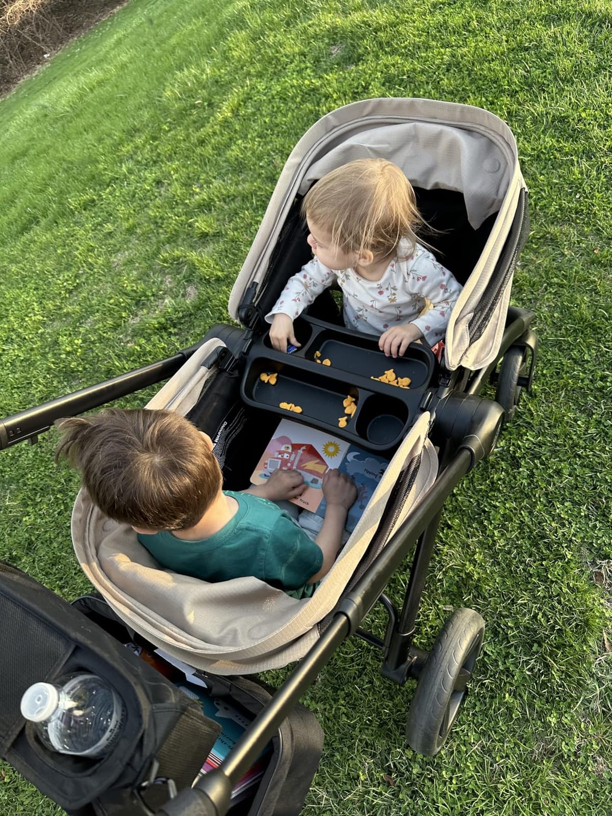 Graco Ready2Roll Stroller Wagon - All Terrain Baby Wagon Stroller for 2 Kids, Compact Foldable Wagon, Accepts Infant Car Seats customer photo 1