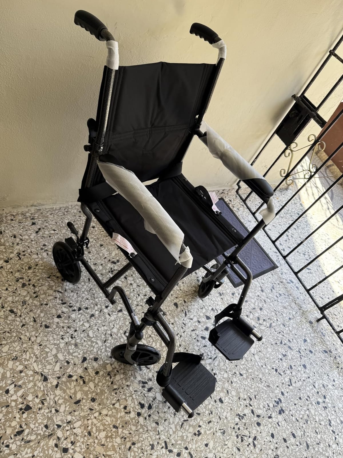 Dr Dunley Folding Transport Wheelchair with Swing-Away Footrests, 19