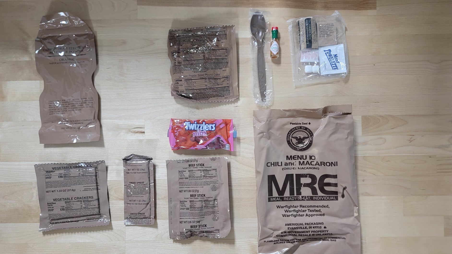 2026 Inspection MRE, U.S. MRE Meals, Emergency Supplies, Emergency Food Supply, Survival Food w/Flameless Heater, Ready Meals (Variety Pack of 24) - (A & B Case Fresh Stock) MREs have 10 Year Shelf Life From Inspection Date customer photo 2