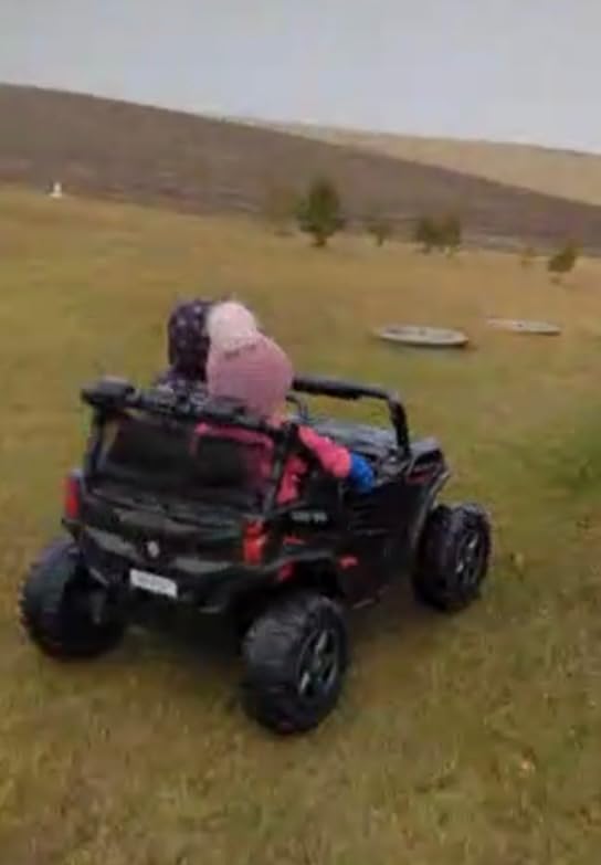 24V 2 Seater Ride on Car for Kids, MOEYURO 800W Powered UTV Toy, 5MPH Large Side by Side Electric Car w/Remote, Bluetooth, LED Light, 3 Speeds, Music, Spring Suspension, Storage, Gift for Kids, Pink customer photo 2