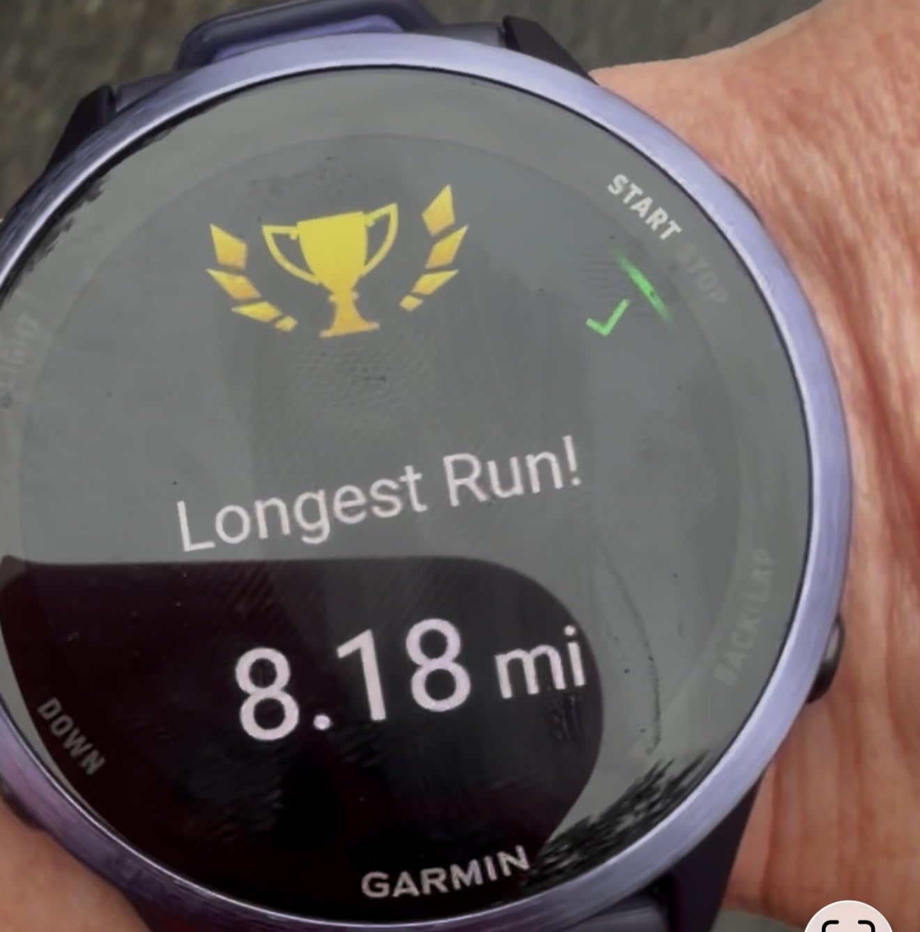 Garmin Forerunner 570, 42mm, Aluminum, Bone/Mango | Smaller-Sized Advanced GPS Running & Triathlon Smartwatch, AMOLED Display, Training & Recovery Features customer photo 1