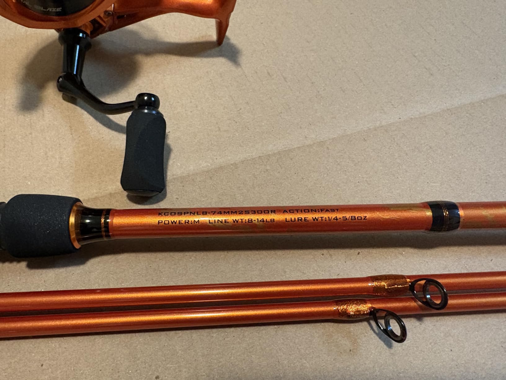 KastKing Lethal Blaze Twin-Tip Fishing Rod and Reel Combo | Baitcaster & Spinning Combo, 2-Piece Rod Blanks, Backup Tip Section, Flame-Inspired Design, EVA Handle, Freshwater customer photo 2