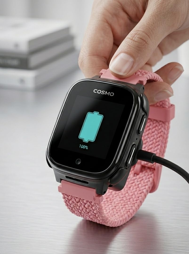 JrTrack 5 Kids Smart Watch by Cosmo | Best Kid-Safe Phone Watch | Precision Real-Time GPS Tracking customer photo 1