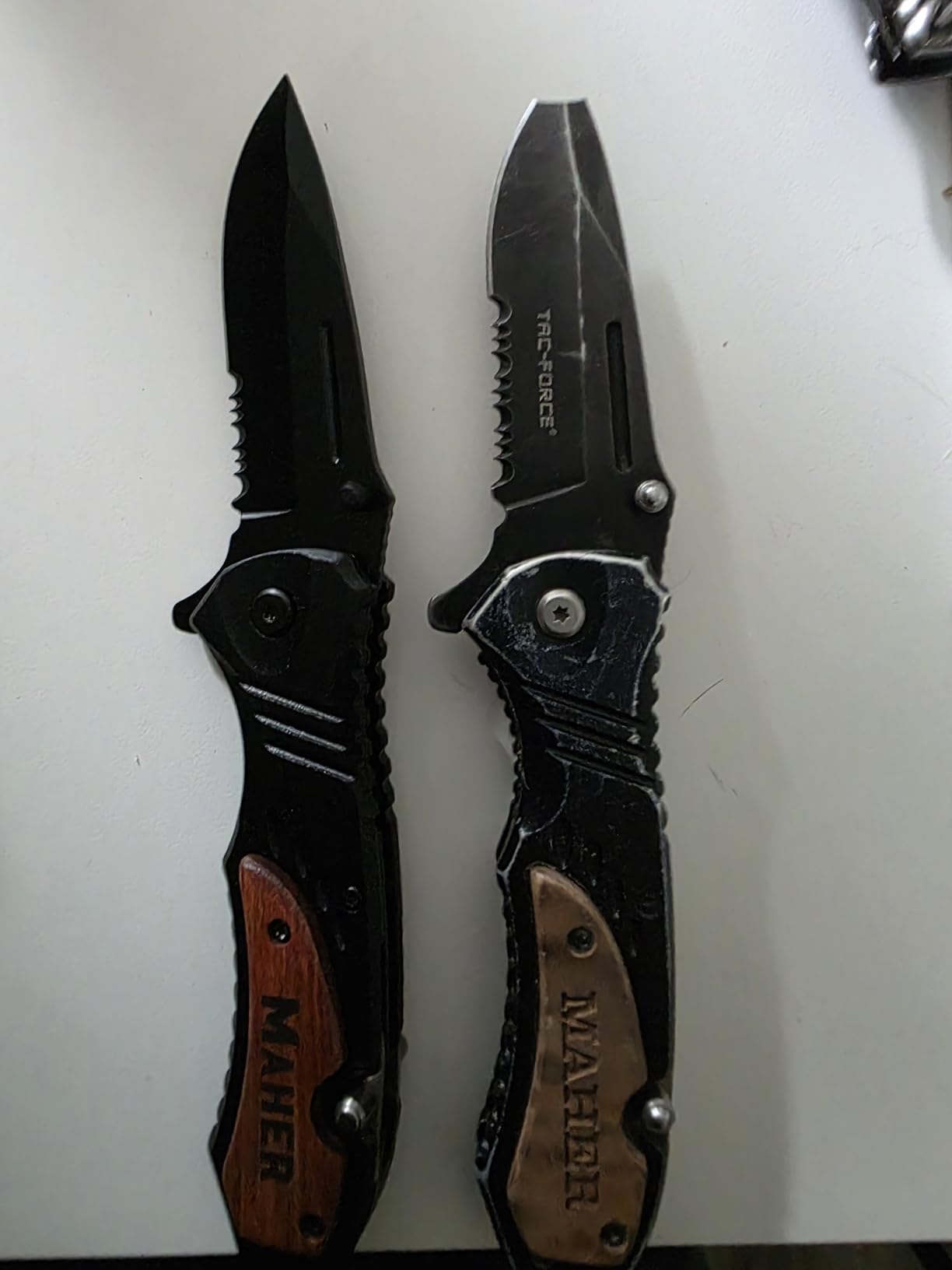 Personalized Pocket Knife, Gift for Men, Wedding, Graduation Day, Fathers Day For Men Him/Dad, Custom Engraved Knife for Camping, Hunting Essentials With Belt Clip, 8 Inch Stainless Steel Blade and Wood Handle customer photo 1