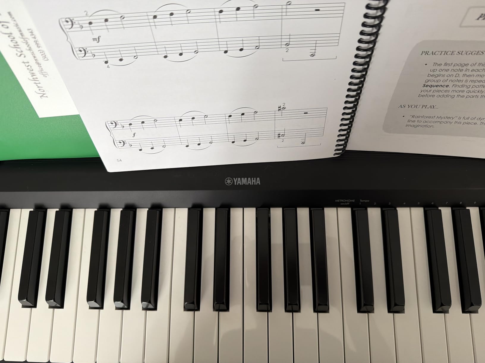 Yamaha 88-Key Digital Piano with Weighted Keys, Compact Design, Bluetooth, Keyboard, Music Rest, Sustain Foot Switch, and Built-in Speakers for Home Practice or Travel P145BT customer photo 1