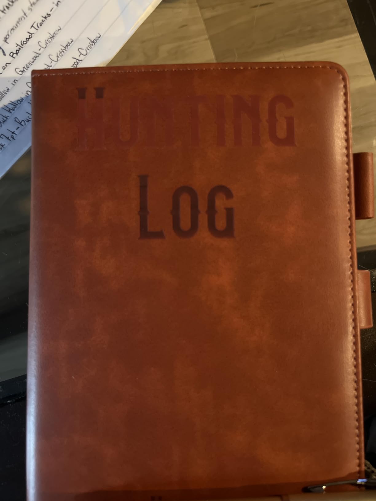 Personalized Notebook with Gift Box & Pen, Custom Text Leather Journal customer photo 1