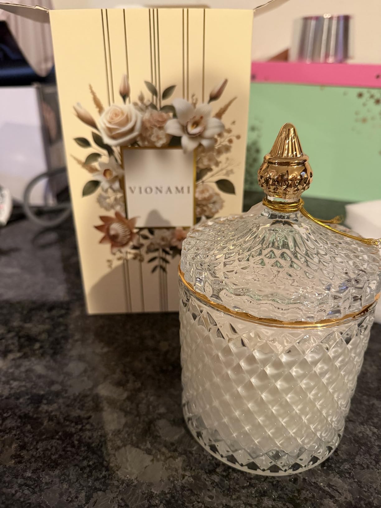 VIONAMI Queen of The Night Rare Flower Fragrance Luxury Scented Candle Gift customer photo 1