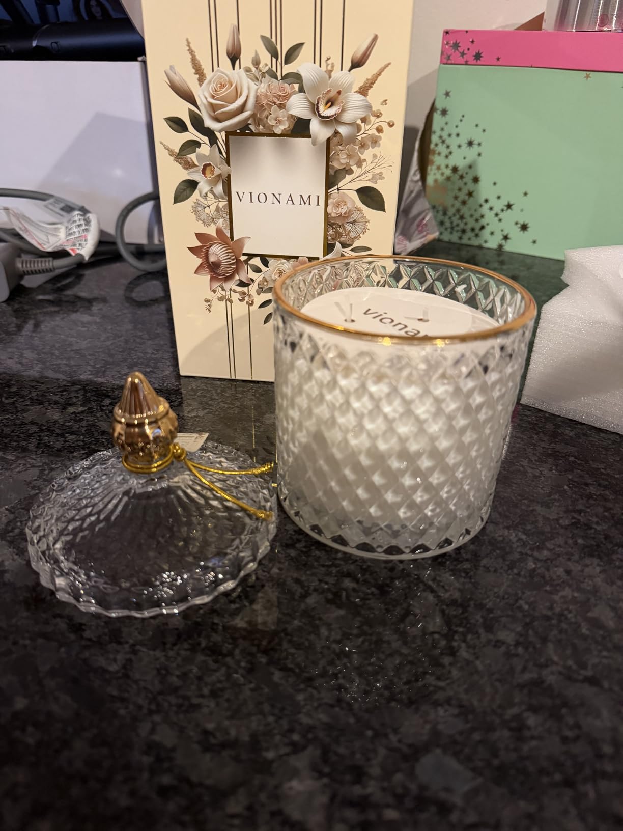 VIONAMI Queen of The Night Rare Flower Fragrance Luxury Scented Candle Gift customer photo 2