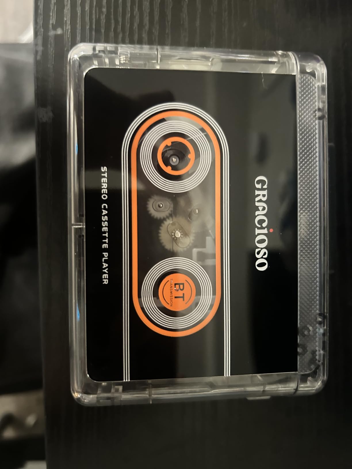 Gracioso Bluetooth Cassette Tape Player Connect Bluetooth Headphone 1100mAh Rechargeable Battery Up to 10H Playtime - with Earphone - Back Clip for Secured Carry customer photo 2