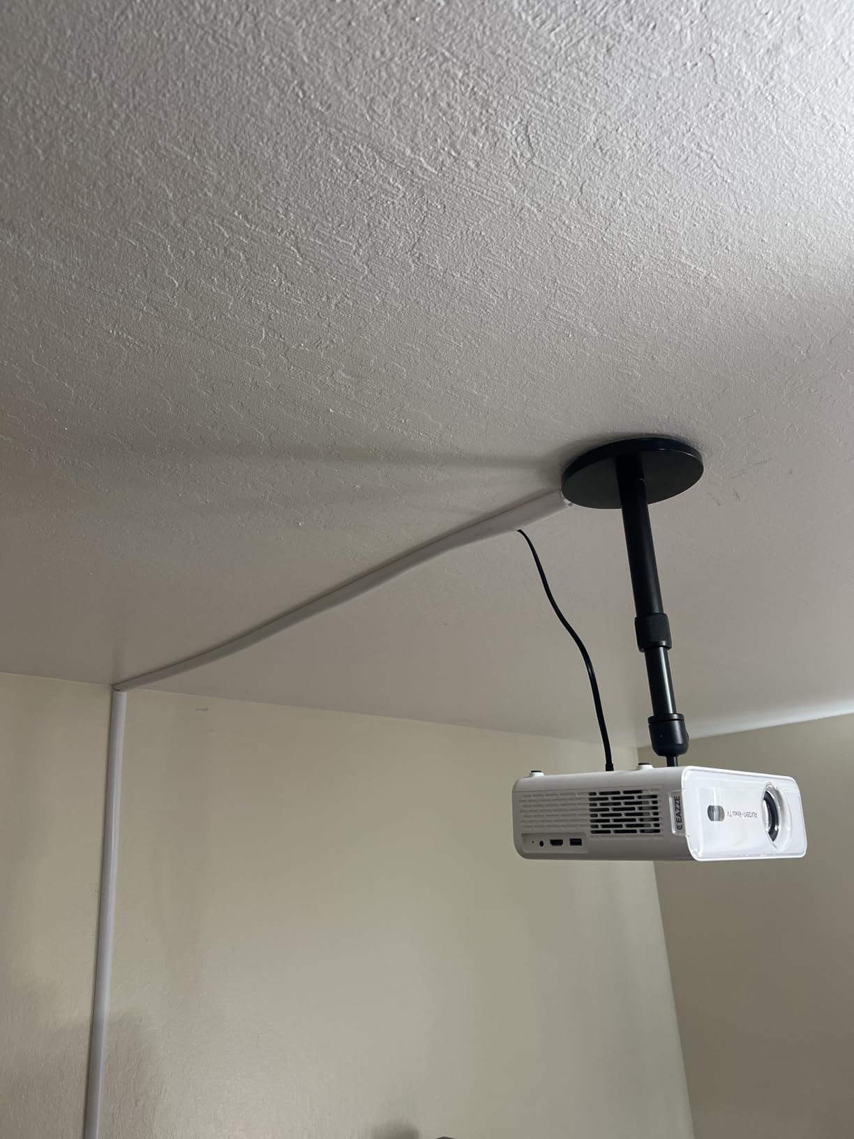 Aurzen Ceiling Projector Mount Bracket, 360° Rotation & 90° Tilt, Adjustable 9
