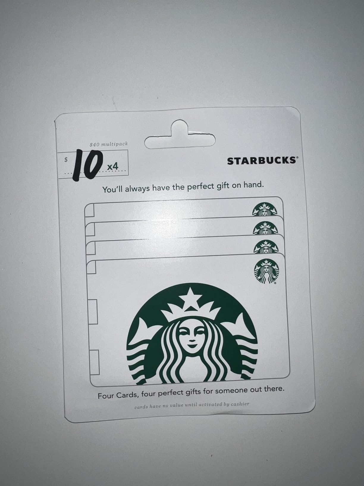 Starbucks Physical Gift Cards (Multipack of 4 x $10) - $40 customer photo 1