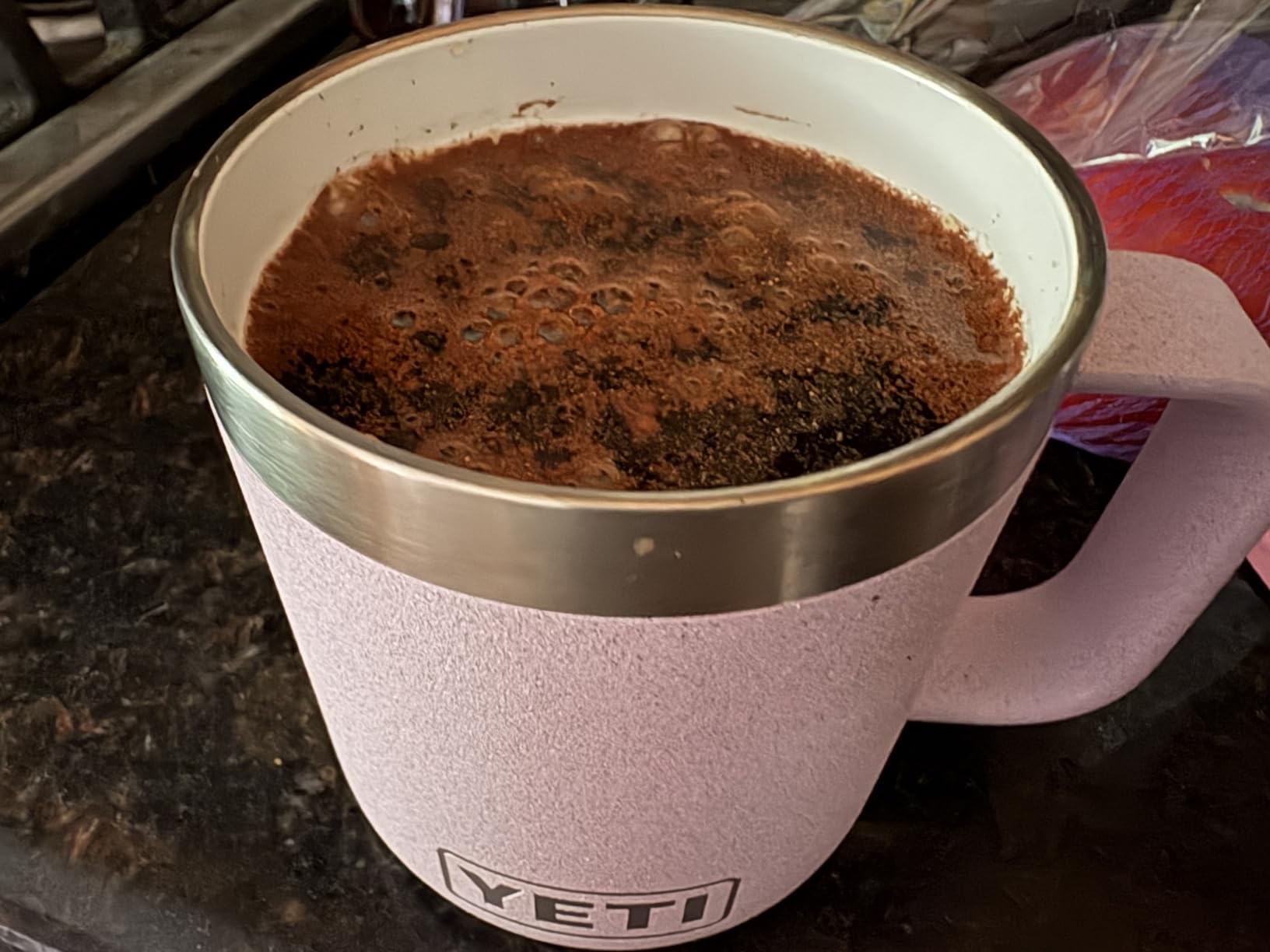 YETI Rambler 10 oz Ceramic Lined Stackable Mug, Vacuum Insulated, Stainless Steel with MagSlider Lid, Black customer photo 2