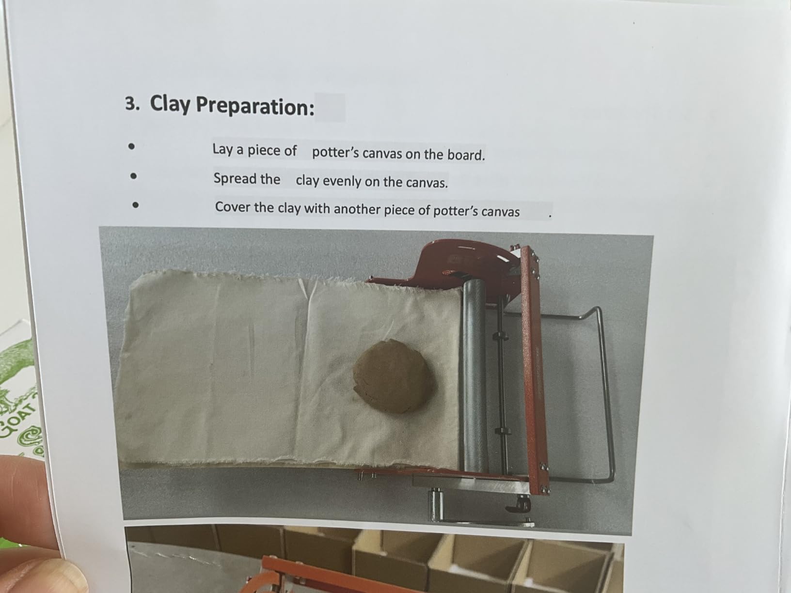 Hand cranked Ceramic Slab Machine, Slab Roller for Clay Pottery, Manual Ceramic Clay Press Slab Machine customer photo 2