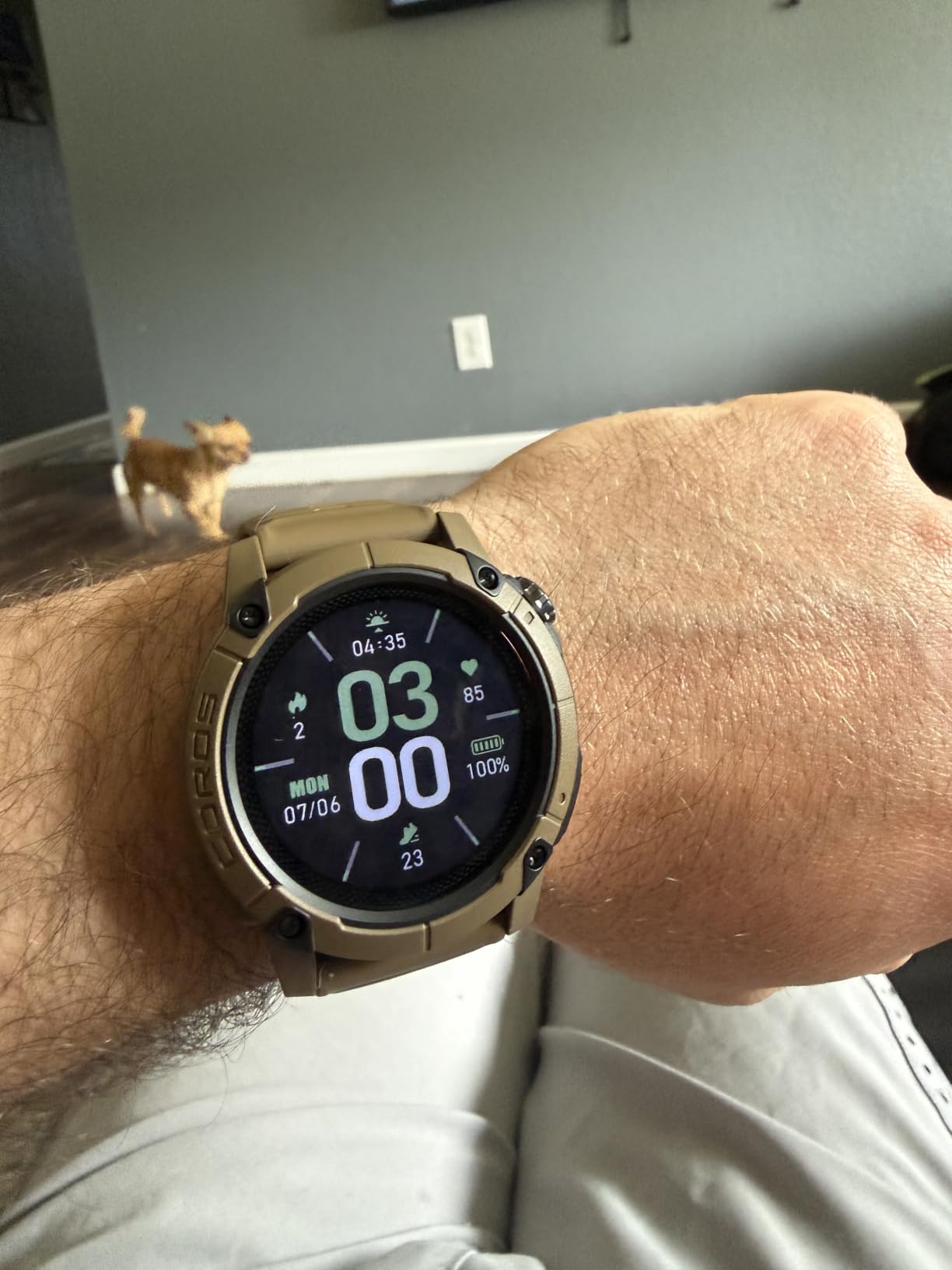 COROS Nomad GPS Outdoor Watch, 22-Day Battery Life, Fishing - Green | Global Maps with Turn-by-Turn Navigation Voice-Pin Adventure Journal, Fishing Modes with Tides & Catch Logging customer photo 2