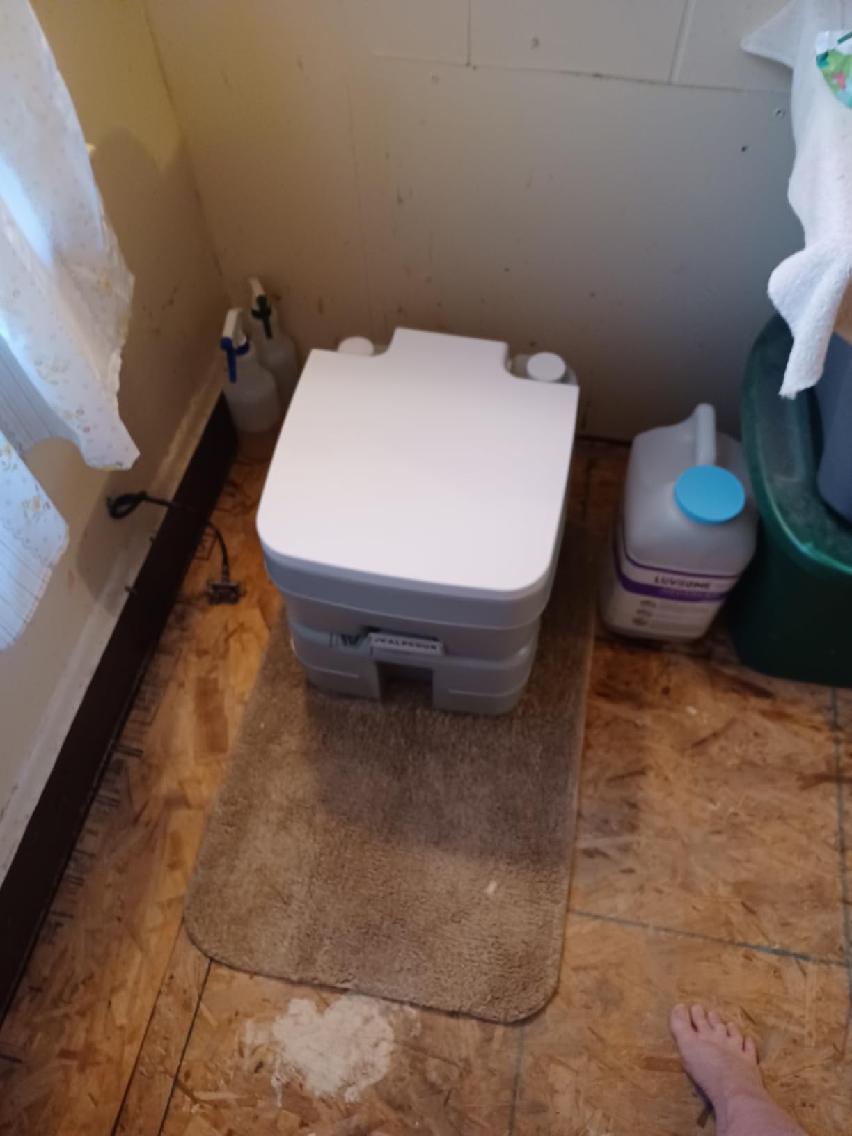 Alpcour Portable Toilet - Compact Indoor & Outdoor Commode w/Travel Bag, Piston Pump Flush, 6 Gallon Waste Tank, Built-In Pour Spout & Washing Sprayer customer photo 2