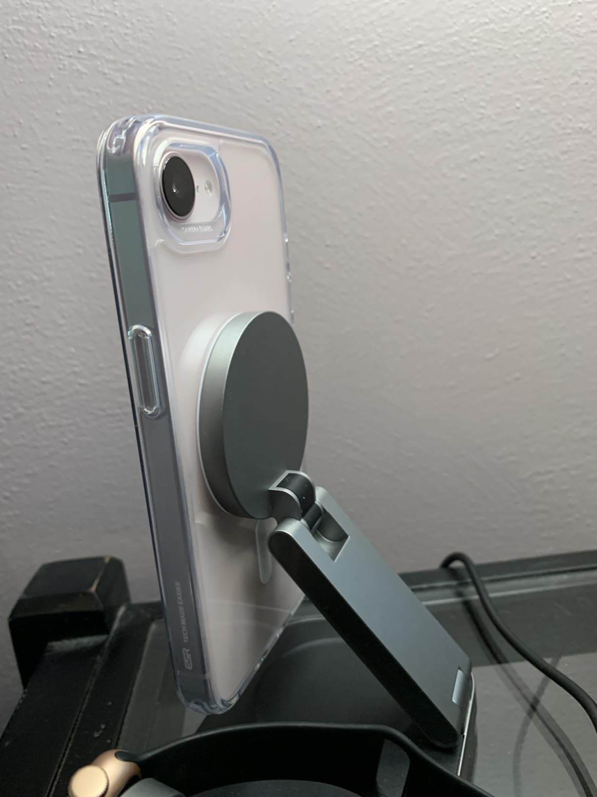 3-in-1 Charging Station for Apple Device, Qi2 25W Certified Magnetic Wireless Foldable Fast Charger Stand Compatible with MagSafe for iPhone 17e/17/16/15/14/13/12/Air Series, Apple Watch & AirPods customer photo 1