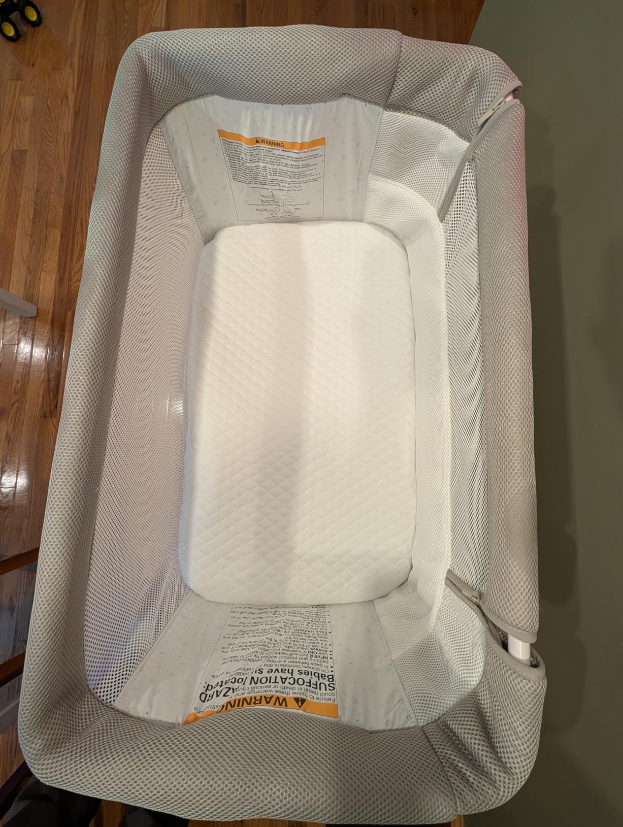 VaVaSoo Self Rocking Bassinet, Electric Bassinet for Baby, Light Grey | 3 Rocking Speeds, 8 Music, Remote Control, 5 Heights Adjustable, 360° Universal wheels, Suitable for 0-6 months (20 lbs) customer photo 1