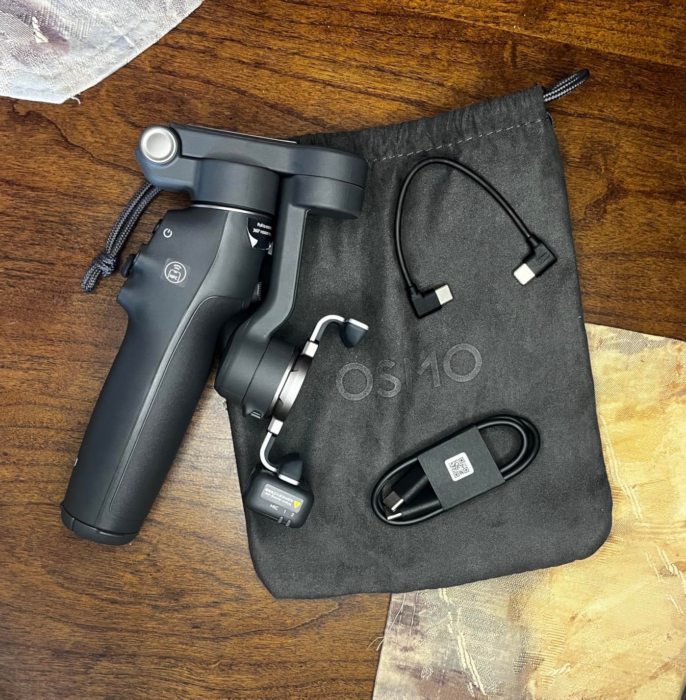 DJI Osmo Mobile 8 Gimbal Stabilizer for Phone, 3-Axis Stabilization | AI Native Tracking with Audio & Lighting, 360 Degree Pan Rotation, Built-in Extension Rod & Tripod, 10h Battery, Extension Rod customer photo 1