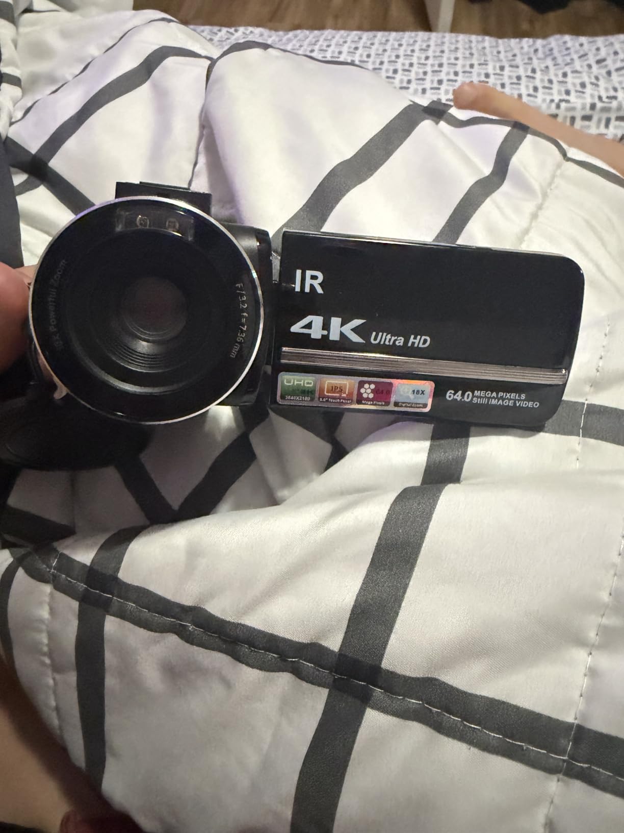 4K Video Camera Camcorder 64MP Vlogging Camera for YouTube 3.0