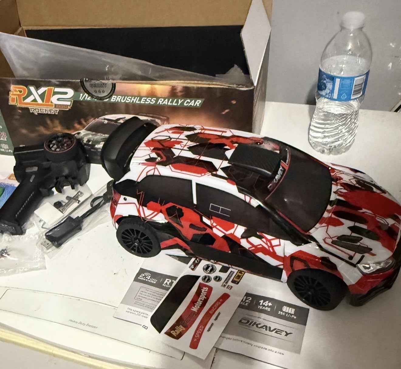 1:12 RC Rally Car Fast Max 50 MPH,Drift Adults RC Car | with Gyro 4X4,Brushless Fast RC Cars with 3S 2200 mAh Battery,Off-Road Remote Control Cars 4WD,for Racetrack & Mud-Red customer photo 2