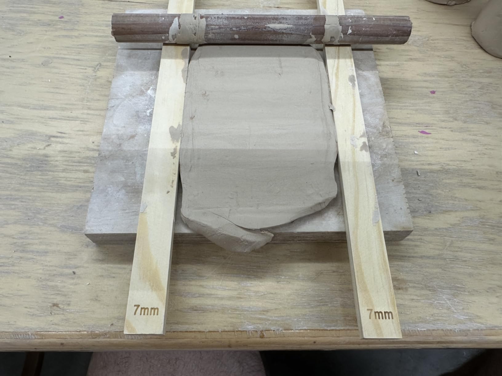 Clay Rolling Pin Guides, 10Pcs Pottery Teaching Rolling Mud Stick Guide, Pottery Tools, Wooden Slab Roller, Clay Tools customer photo 2