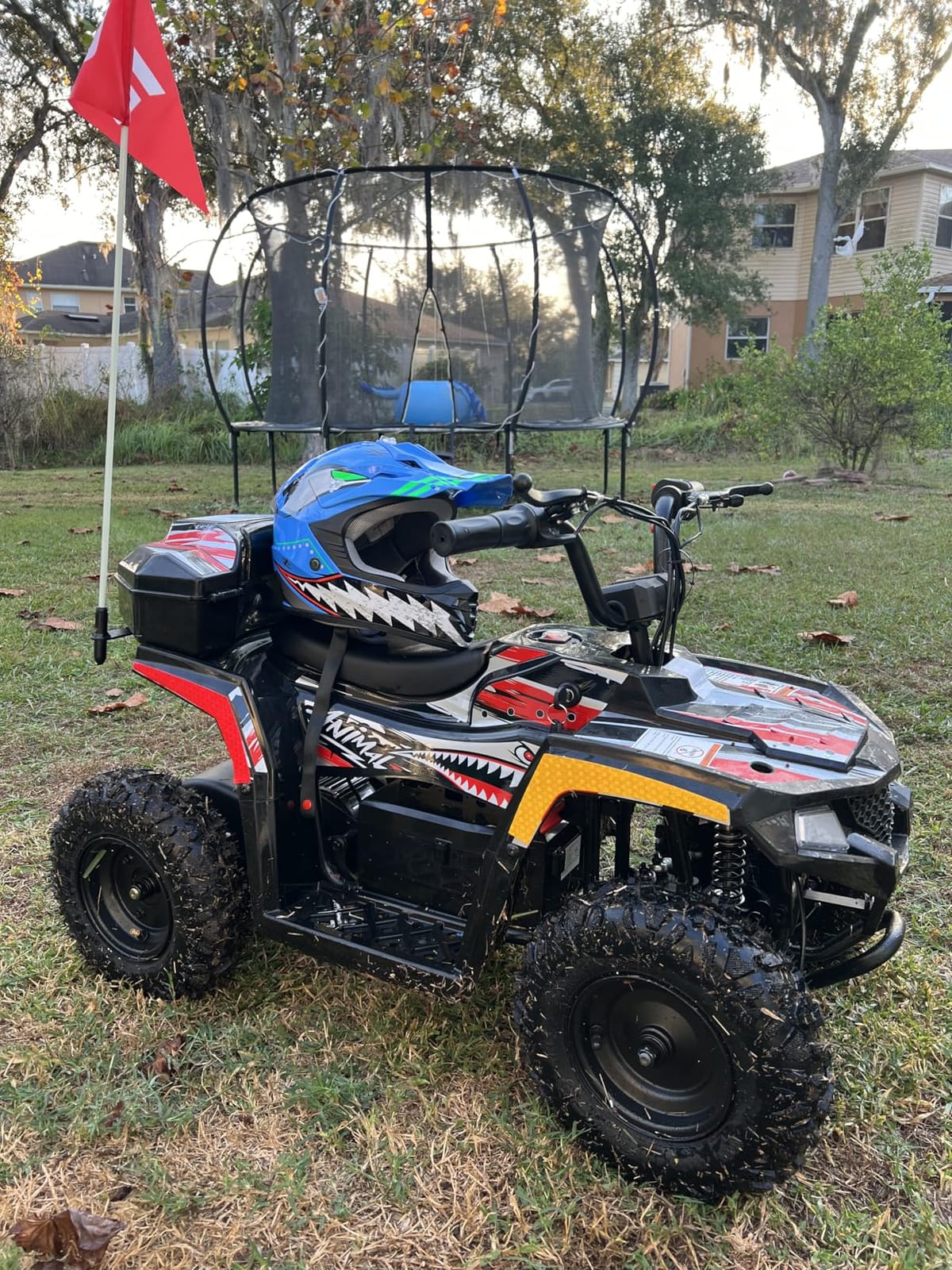 Droyd Animal Kids ATV for Ages 6+, 143 lb Capacity, 36V Electric 4 Wheeler with 500W Brushless Motor, LFP Battery, Dual Speed 10-15 MPH, Dual Suspension Disc Brake Quad Bike with Storage Case customer photo 1