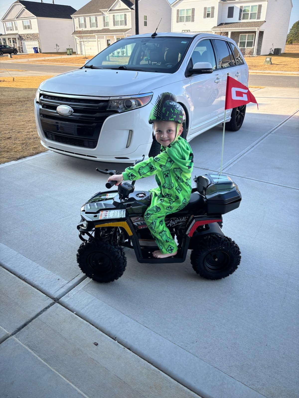 Droyd Animal Kids ATV for Ages 6+, 143 lb Capacity, 36V Electric 4 Wheeler with 500W Brushless Motor, LFP Battery, Dual Speed 10-15 MPH, Dual Suspension Disc Brake Quad Bike with Storage Case customer photo 2
