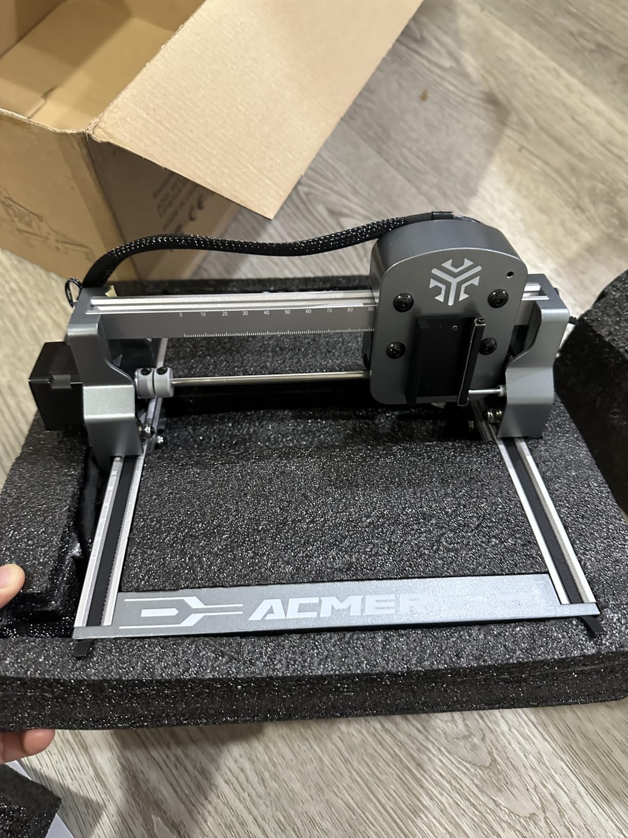 ACMER S1 Laser Engraver, 2500mW Laser Engraver Machine Higher Accuracy Lazer Cutter and Engraving Machine with Working Area 130x130mm, 0.04mm Laser Spot Engraving Machines & Tools customer photo 2