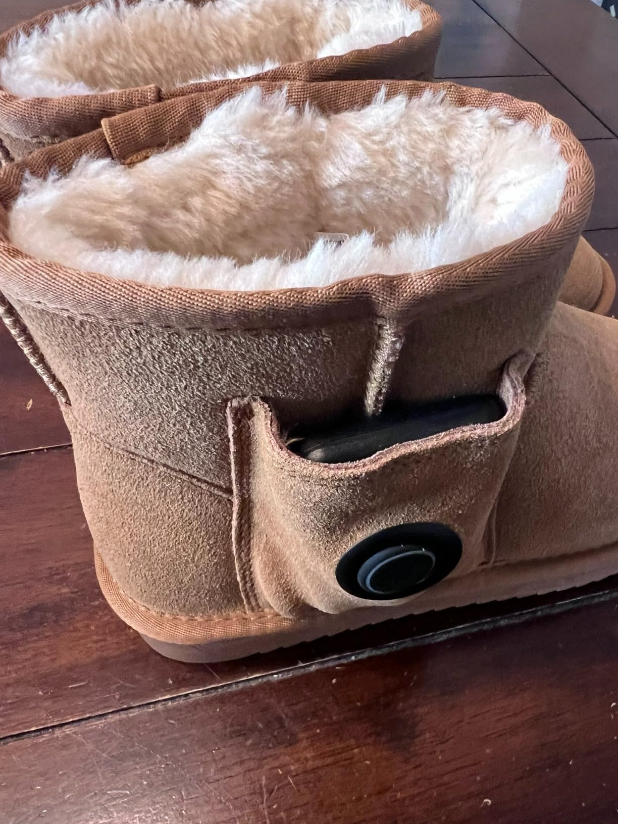 Heated Boots for Women & Men, Waterproof Winter Heated Shoes with 5000mAh Rechargeable Battery, 3-Level Warming, Electric Foot Warmer for Indoor & Outdoor Use, Heated Slippers for Woman customer photo 2
