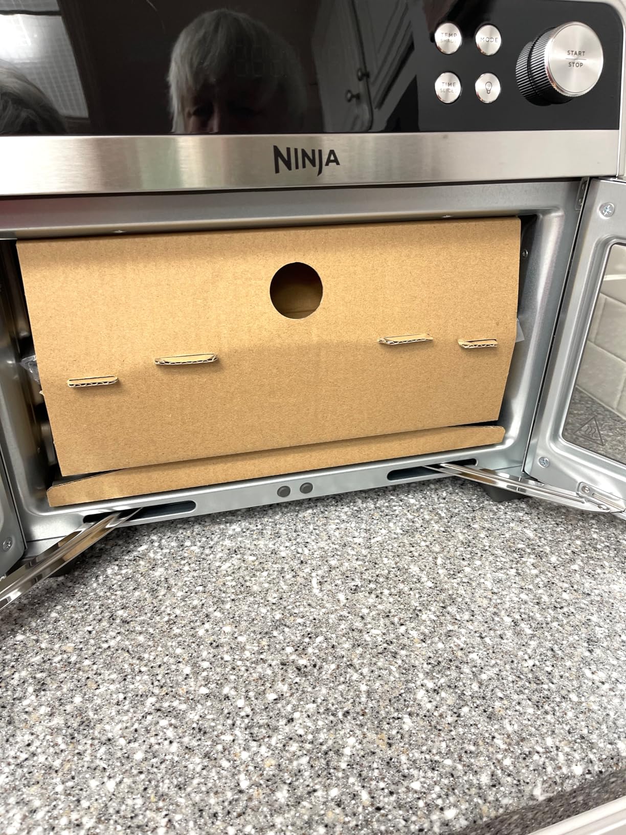 Ninja French Door Premier Air Fry Oven, 10-in-1, 20.3 Qt, Stainless, FO101 | 450F cyclonic air, PFAS-free surface, Air fry, sear crisp, bake, broil, toast, dehydrate customer photo 2