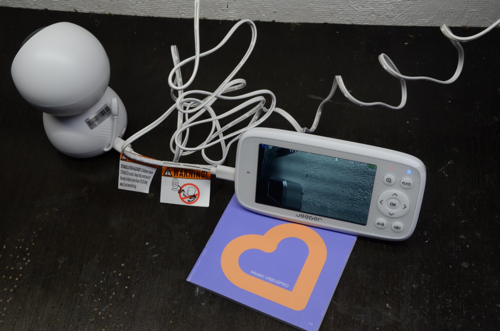 1080P WiFi Baby Monitor with Camera and Audio, 4