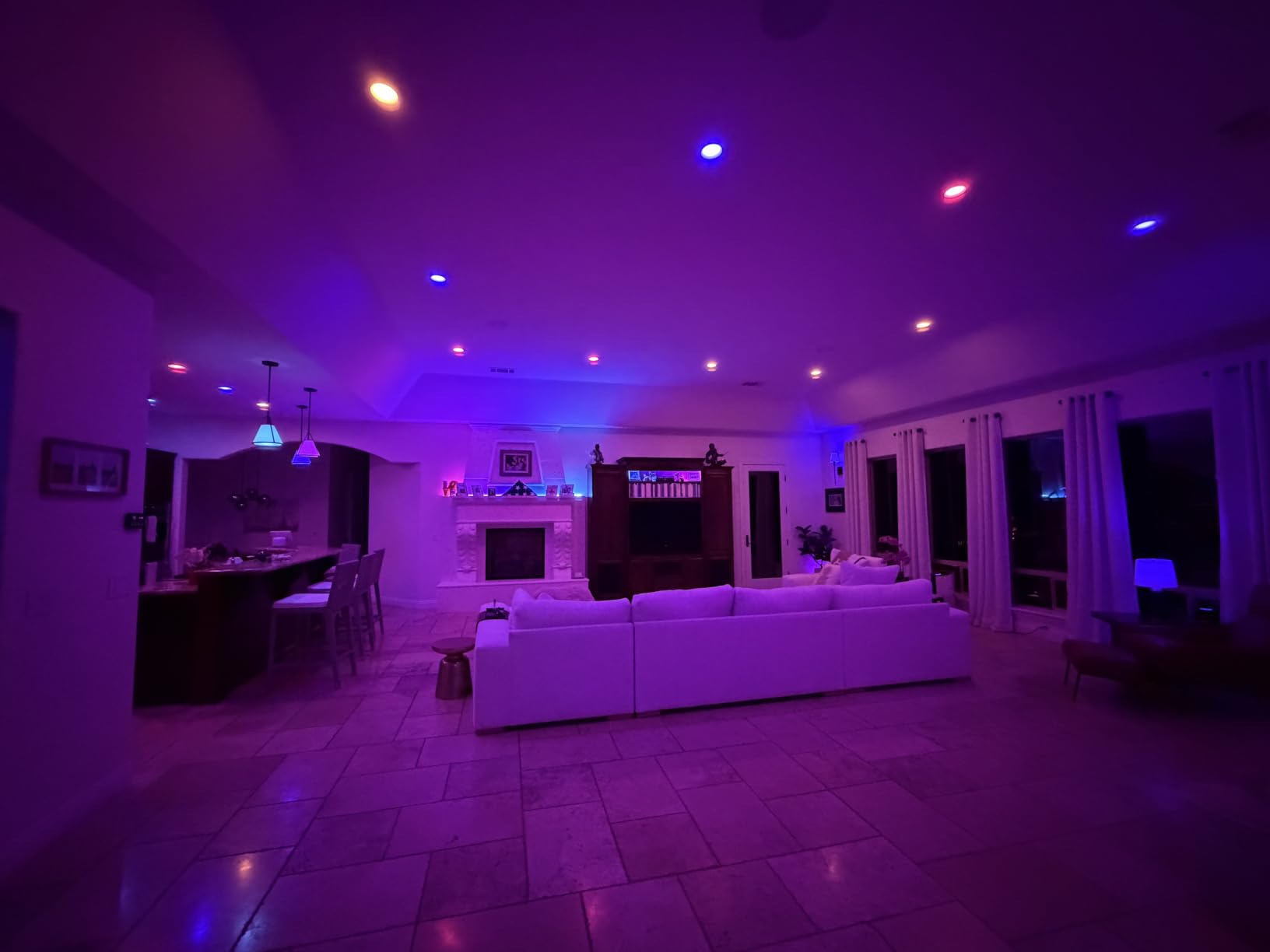 Philips Hue Starter Kit, Bridge Pro + 4 Retrofit LED Recessed Downlights | White & Color Ambiance, Dimmable, Smart Light Hub, Works with Voice, Alexa, Apple and Samsung SmartThings customer photo 2