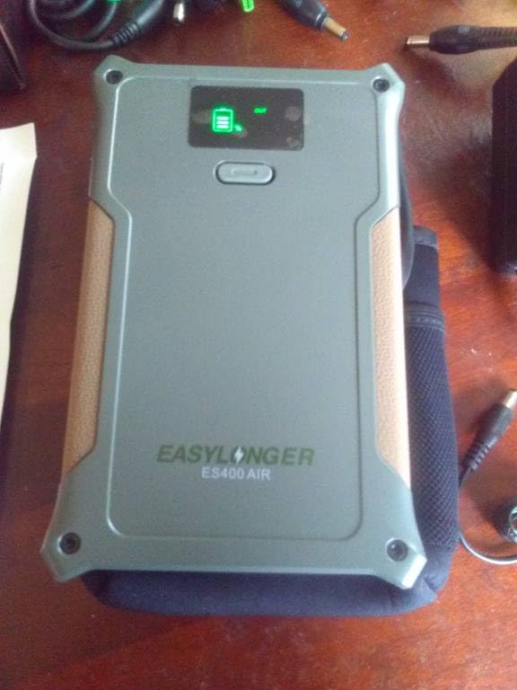 EASYLONGER CPAP Battery Backup ES400 AIR, 148Wh Lithium-Ion Battery Pack | 10 Hours CPAP Power, Cables Included, for S9, AirSense 11/10, AirMini, DreamStation /2, Camping, RV & Emergency Blackout Use customer photo 2