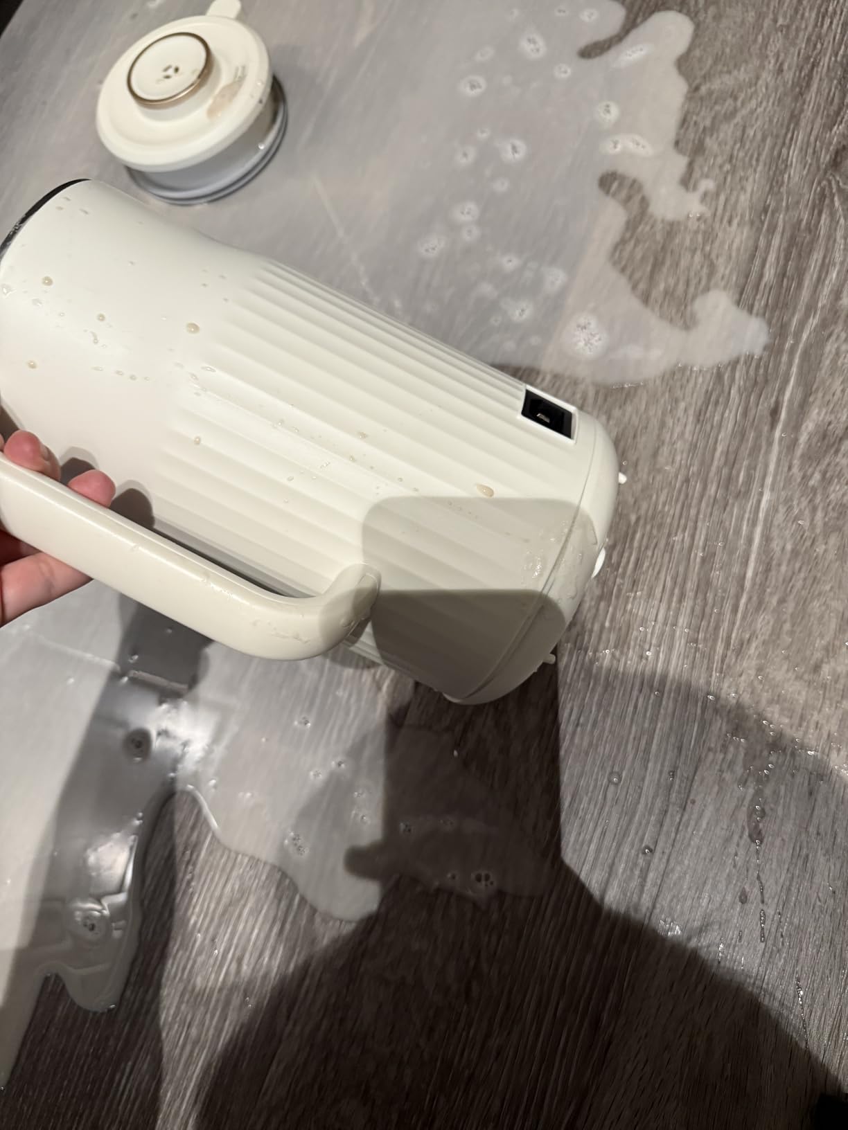 Nut Milk Maker, AlfaBot N2 Automatic Almond Milk Machine for Homemade Plant-Based Milk, Oat, Soy, Yogurt, 5 Modes/35OZ Big Capacity Soy Milk Maker with Delay Setting and Self Cleaning (Cream) customer photo 1
