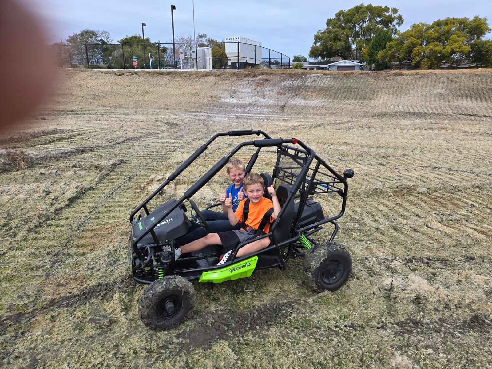 Greenworks 60V Gen 2 Stealth Series All-Terrain 2-Seat Electric Youth Go-Kart customer photo 1