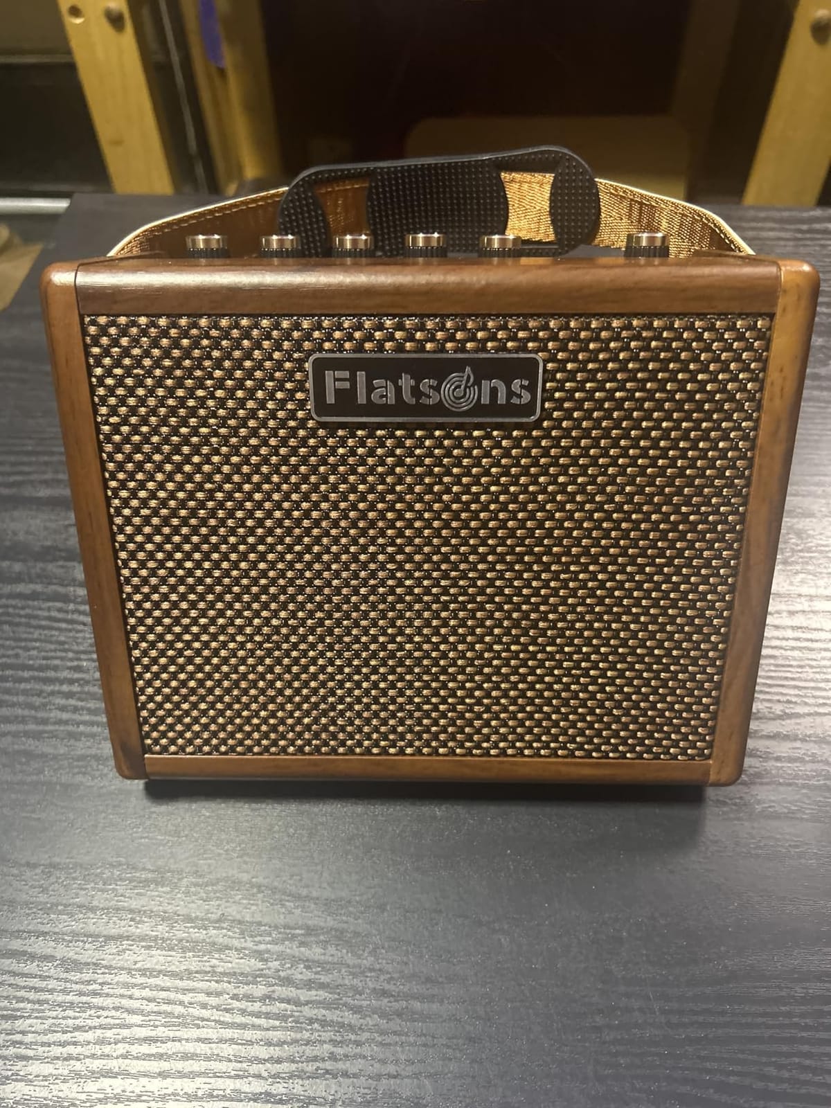 Flatsons Crush20 Acoustic Guitar Amp, 20W Mic/Guitar Amplifier with Reverb, 2-Band EQ, Rechargeable 8H Battery Life, Advanced Dual-chip Wireless Portable Speaker for 6.35mm Microphone/Acoustic Guitars customer photo 2