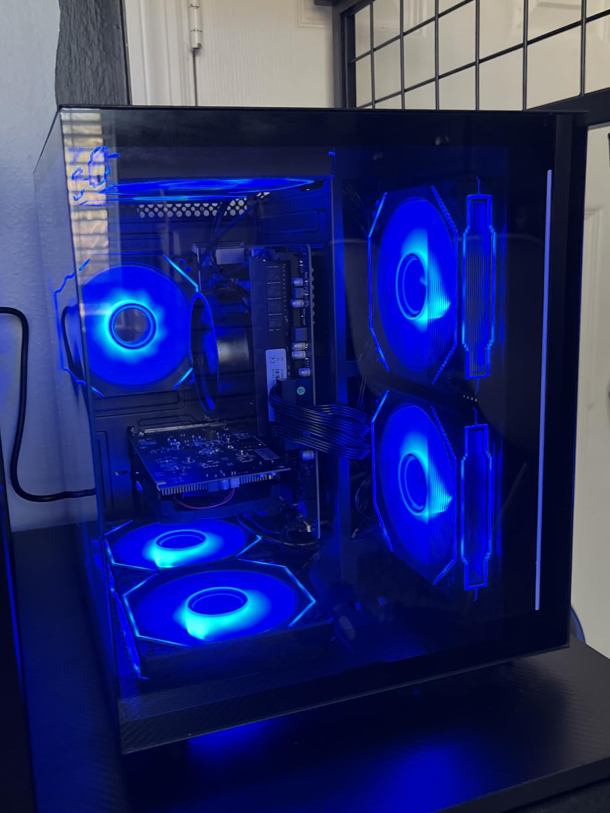 suevery Prebuilt Desktop Computer Gaming PC Black | DDR4 16G Memory, 512G SSD, AMD Ryzen5 6Cores 3.6G Up to 4.1G, Radeon 4G Graphics Card, Wi-Fi6 Home Pro 4K customer photo 1