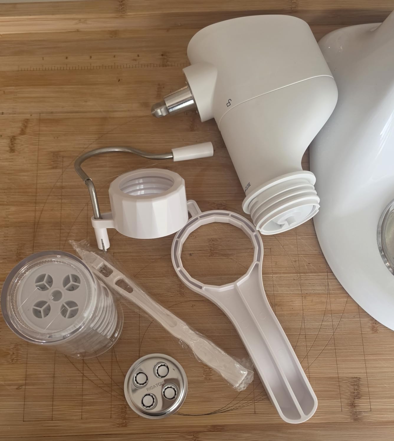 Pasta Press Attachment for KitchenAid Stand Mixer, 7 Pasta Plates | New buckle design. The pasta maker fit all Kitchenaid mixer model, Perfect for family pasta nights, meal prep, dinner parties customer photo 2