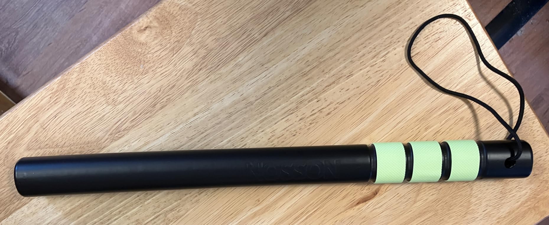 Tire Thumper Baton - Solid Wood Tire Inspection Tool & Self-Defense with Non-Slip Grip - 17.7 Inch (Black) customer photo 2