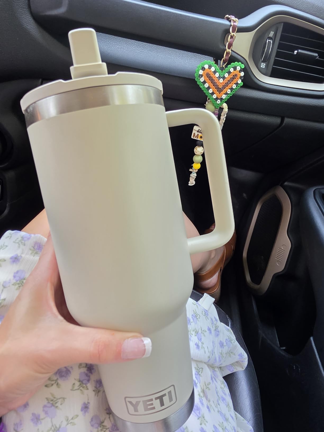 Rambler 40 oz Travel Mug with Flip Straw Lid - Stainless Steel, Vacuum Insulated, Leakproof, Cup Holder Friendly, Navy customer photo 2