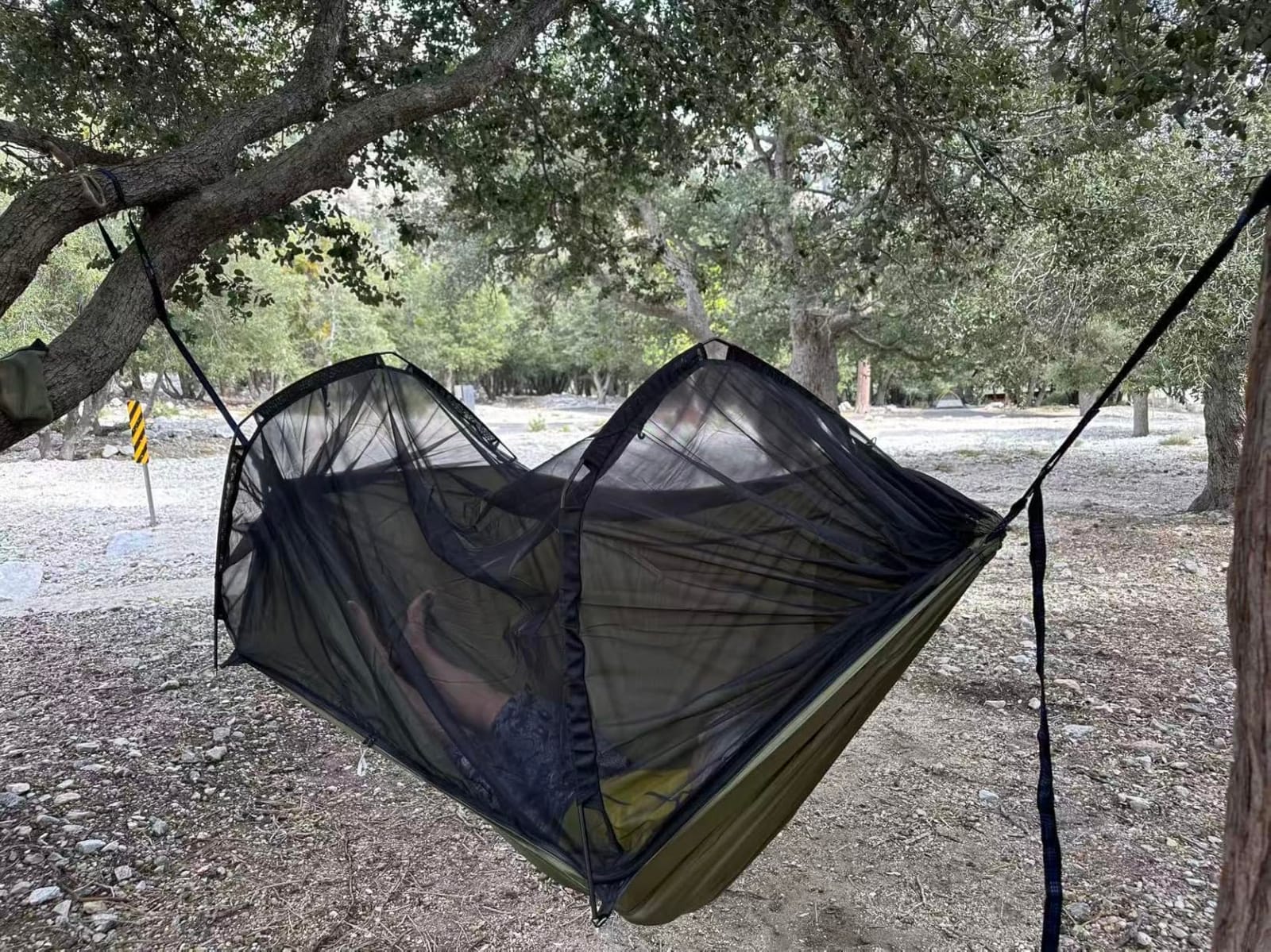 Sunyear Camping Hammock Tent - Portable Hammocks with Mosquito Net (Single/Double, 500lbs Capacity) - Spacious & Anti-Rollover Design customer photo 1
