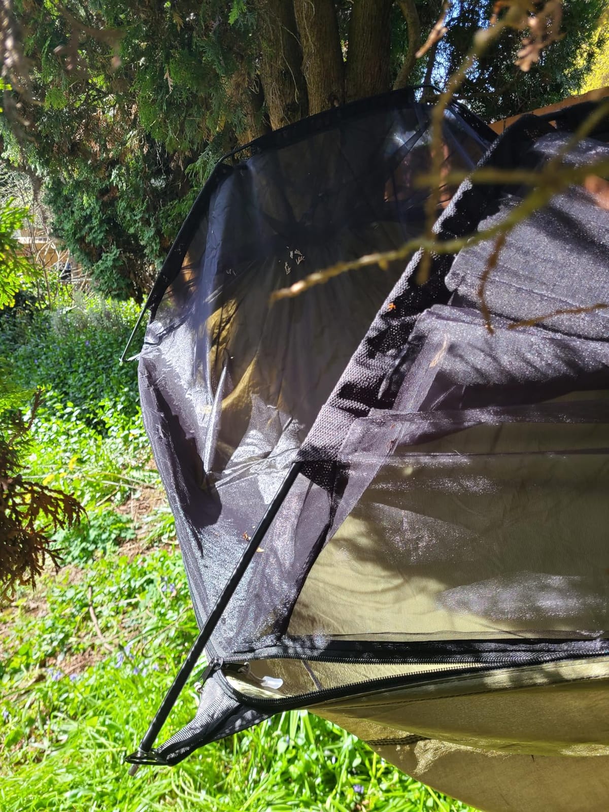 Sunyear Camping Hammock Tent - Portable Hammocks with Mosquito Net (Single/Double, 500lbs Capacity) - Spacious & Anti-Rollover Design customer photo 2