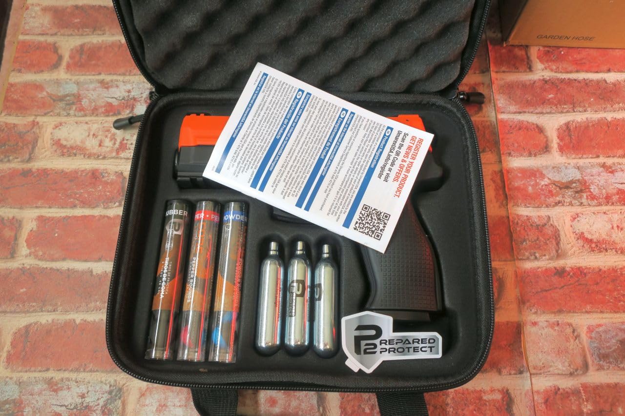 P2P Secure 68P .68 Cal CO2-Powered 6-Shot Launcher Starter Kit - Less-Lethal Personal Defense customer photo 2