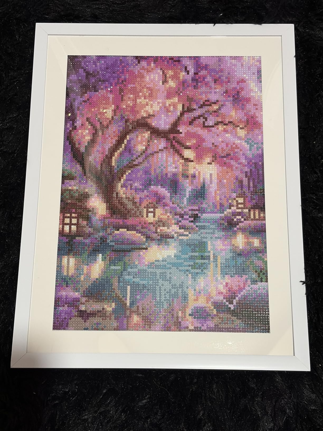 Diamond Paintings Kits for Adults,Glowing Dream Forest Diamond Arts Kits | Full Round Drill Paint by Diamond, 5D DIY Diamond Painting Dot Gem Art for Beginners, for Home Wall Decor 11.8x15.8 Inches customer photo 1